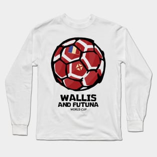 Wallis and Futuna Football Country Flag Long Sleeve T-Shirt